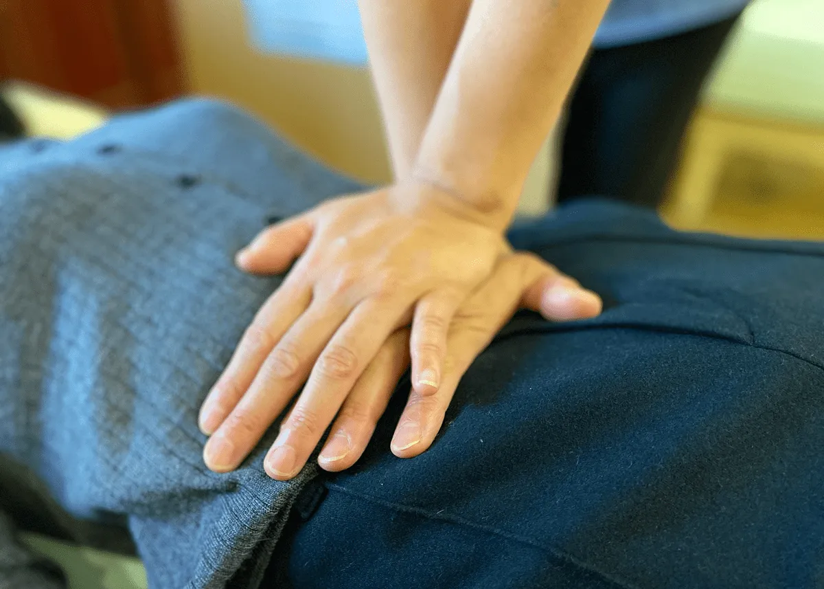 自律神経調整施術の様子